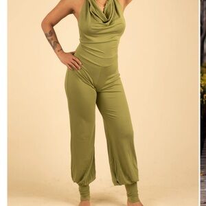 Olive Green Women's Jumpsuit